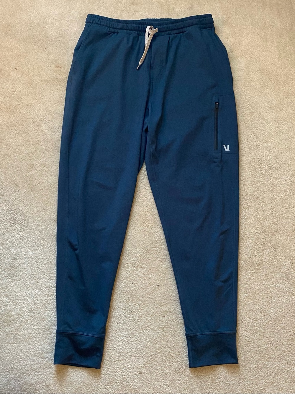 Vuori Sunday Performance Joggers Mens Medium Style V416 Dark Blue Activewear